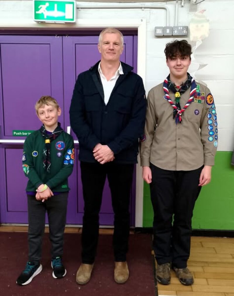Al visits the 1st Bournville Scout Group